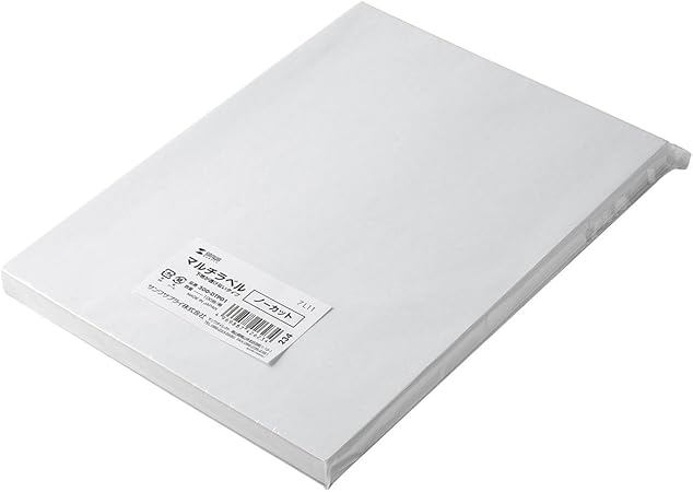 Amazon サンワダイレクト ラベルシール 下地が透けない 訂正シール ノーカット A4 台紙から剥がしやすい 100枚入り 300 Dtp01 ラベル用紙 文房具 オフィス用品