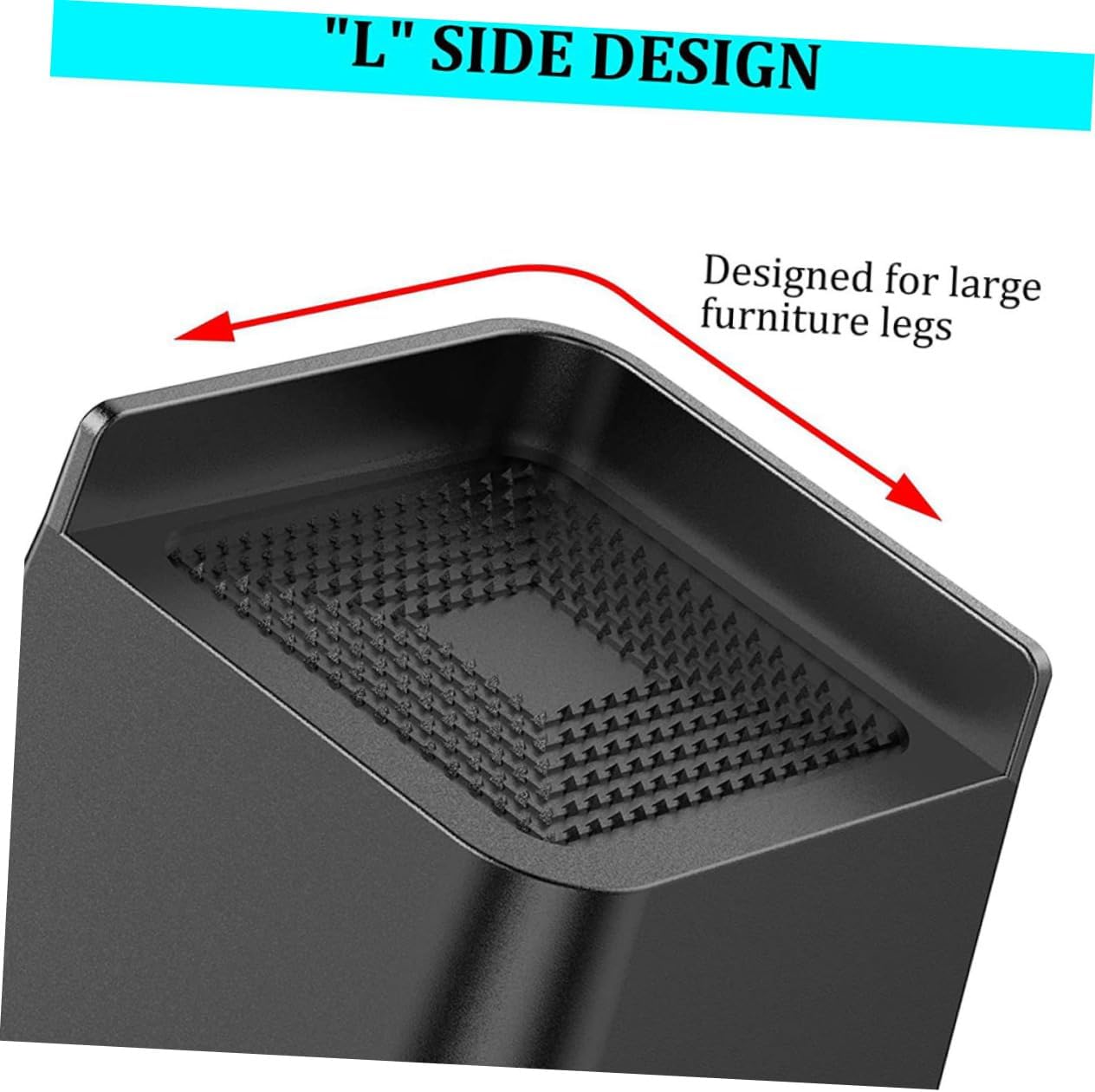 Alipis 4pcs Furniture Risers Multi-Function Desk and Bed Frame Elevators Non- Base for Sofa Couch Table and Cabinet Material for Stability and Support