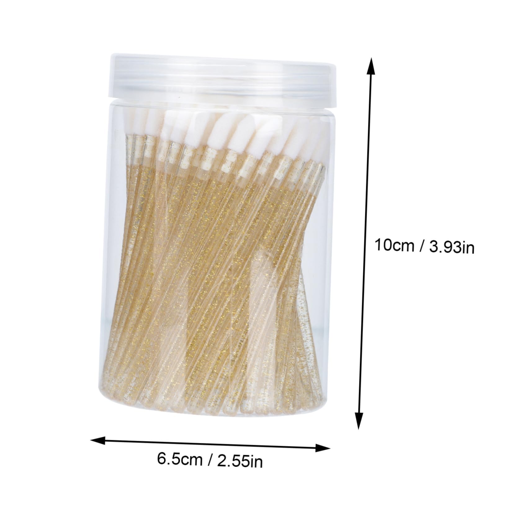 PartyKindom 100pcs Disposable Lip Brush Portable Lip Gloss Applicator Stick Lipstick Brush for Women Soft Velvet Tip for Beauty Salon or Home Use