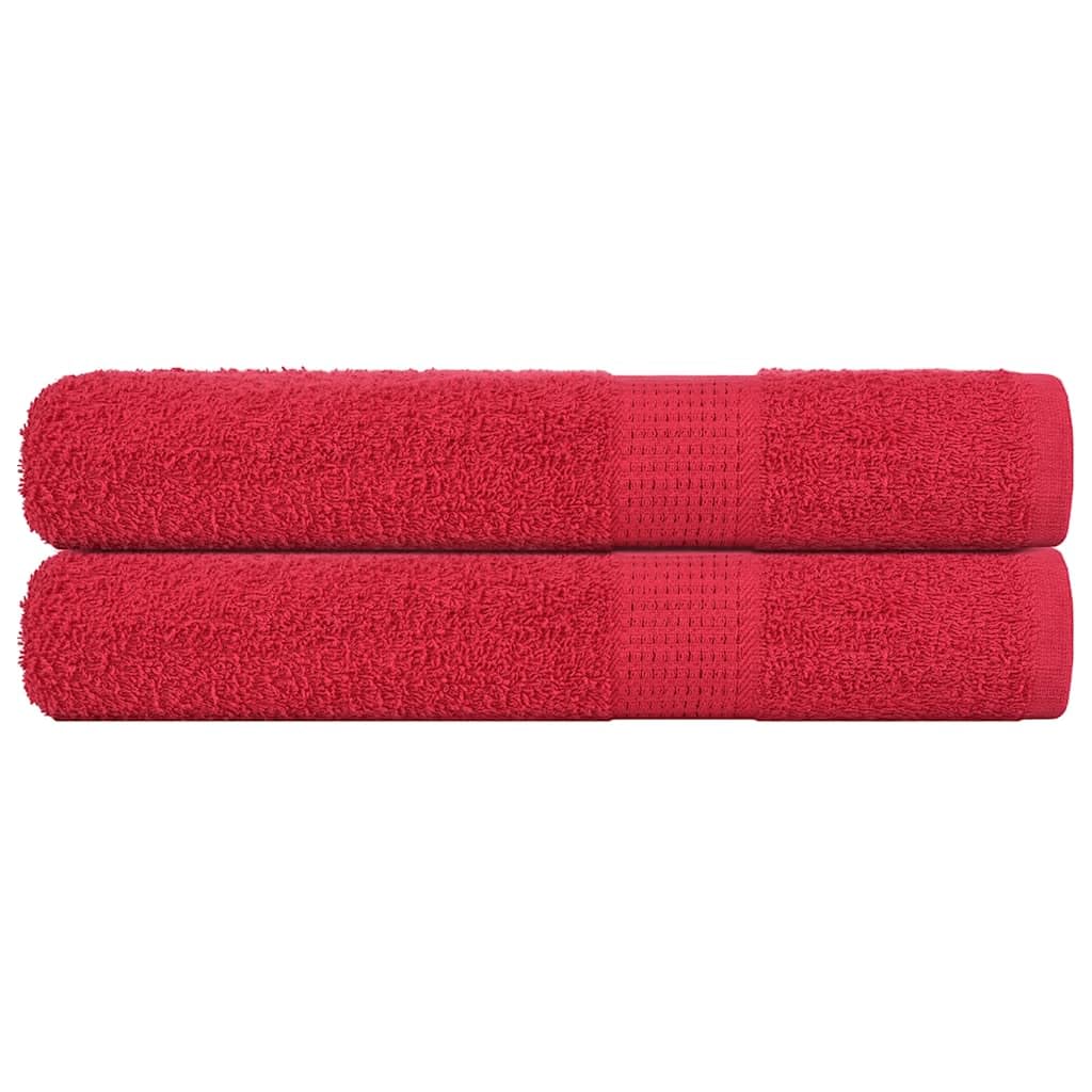 Toallas para sauna de algodón Frogn extra suaves para spa y piscina en color rojo