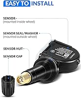 Vista 8 de Sensor TPMS preprogramado YZHIDAINF para: Chevy Impala 2006-2020 Malibu Tahoe Equinox Cruze para: GMC Acadia para: - Cadillac Escalade 315MHz Sensor