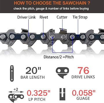 3 Pack Chainsaw Chain for 20
