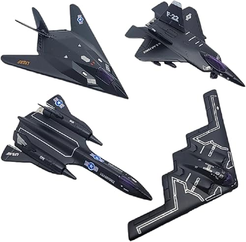 Miniatura 8 de Modelos de bombardero Stealth Cast (4.25"-5.25") SR-71 Blackbird, F-22 Raptor, F-117 Nighthawk, B2 Bomber (B2 Bomber)