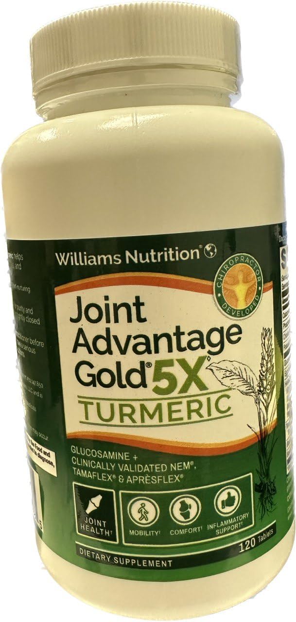 Dr David Williams Joint Advantage Gold 5X Cúrcuma para molestias en las