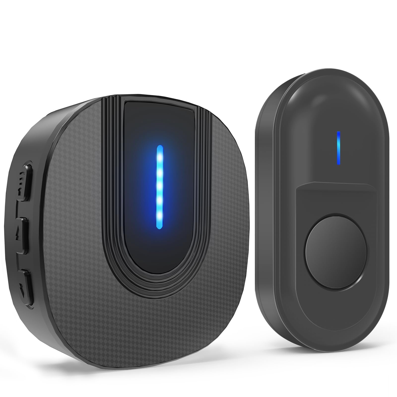 SURFOU Wireless Doorbell, 1,000ft Long Range Door Bells Chime, Waterproof Electric Battery Operated Cordless Doorbell with 55 Chimes 5 Volume Levels, LED Flash, Easy Install at Home