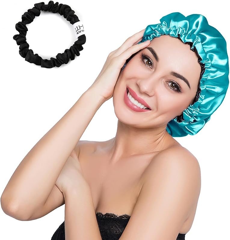 Touca de cetim ELIHAIR dupla face com cordão ajustável