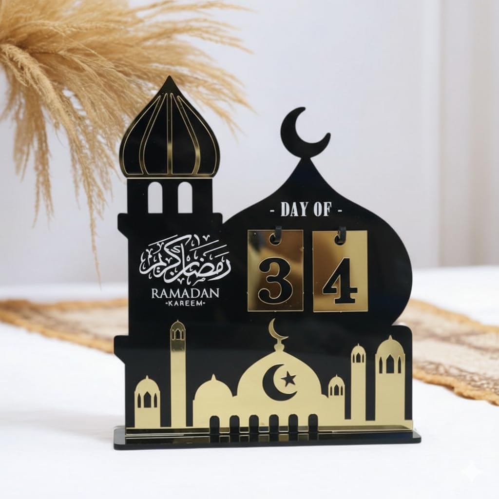 Ramadan Decorations for Home Ramadan Advent Calendar Countdown Calendars Eid Ramadan Calendar Ramadan Gift (Style A)