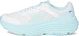 Skechers Donna Max Cushioning Endeavour Canova Trainers, White Synthetic/Light Blue Trim, 38 EU - 5