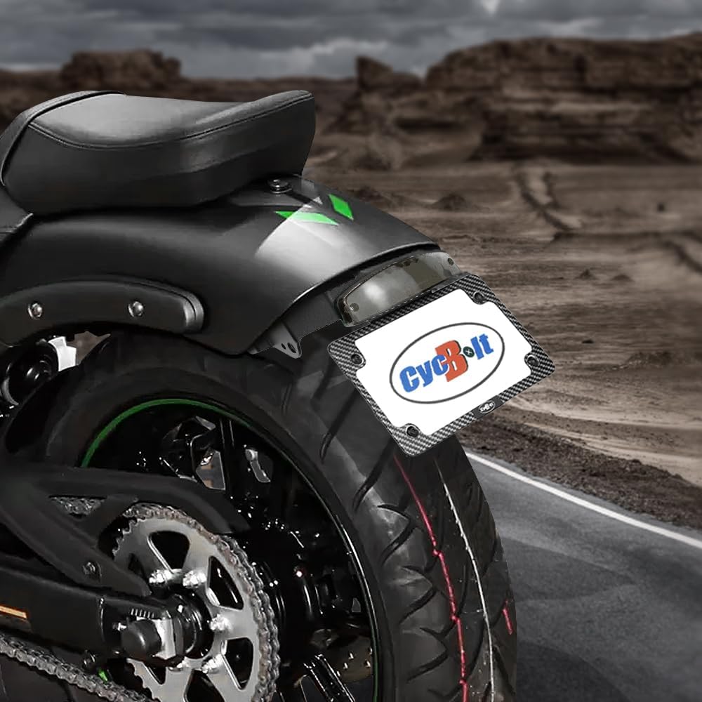 Fender Eliminator Fit for Vulcan Café 2025-2018 Tail Tidy Vulcan S Cafe ABS 2025-2016 Vulcan S License Plate Bracket Holder Mount Fit with Turn Signals Tail Light