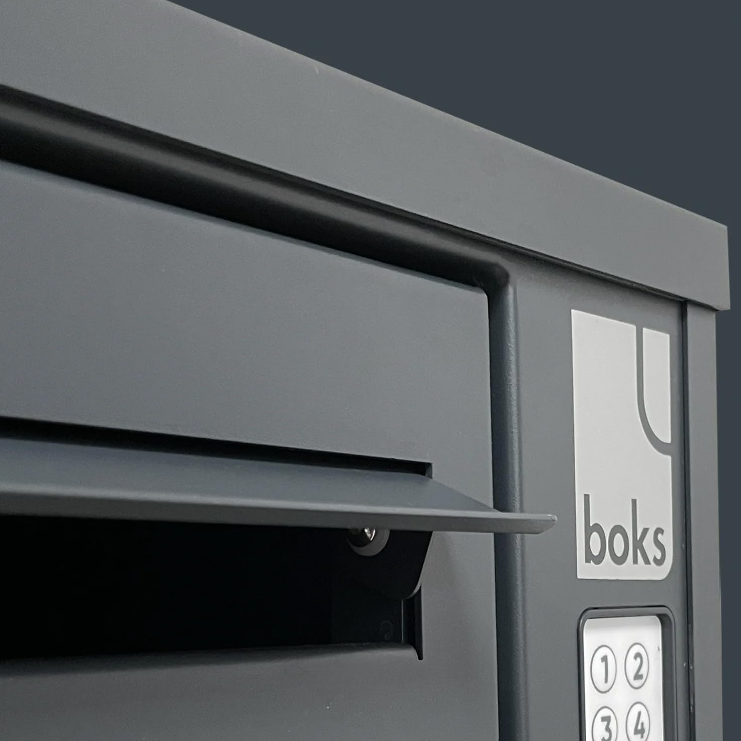 Boîte aux Lettres et Colis Boks Grand Format Universelle, Intelligente et sécurisée - Gris Anthracite (RAL 7016)