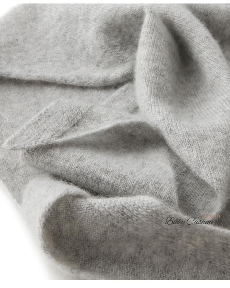 Knit Cashmere Triangle Scarf for Women Knitted Head Scarf Y2k Neckerchief Old Money Aesthetic Accessories (Grey)2