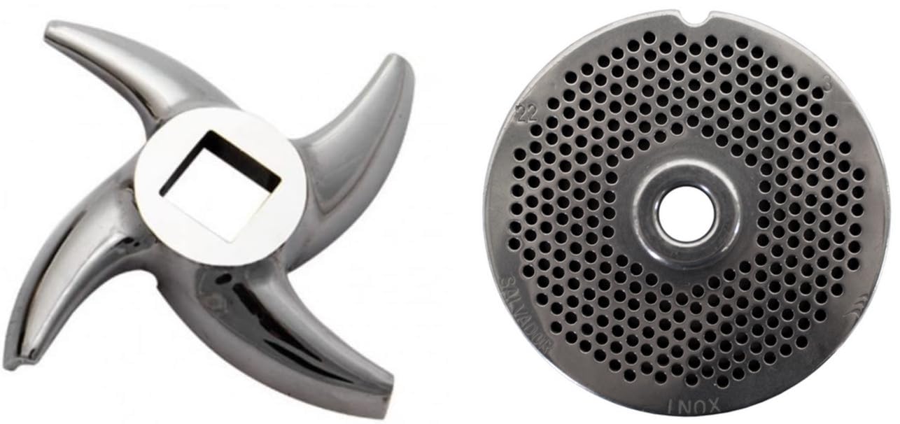 Buffalo Cutting Blade Stainless Steel for Grinder CD400 Mincer 73mm (Blade & Plate 3mm)