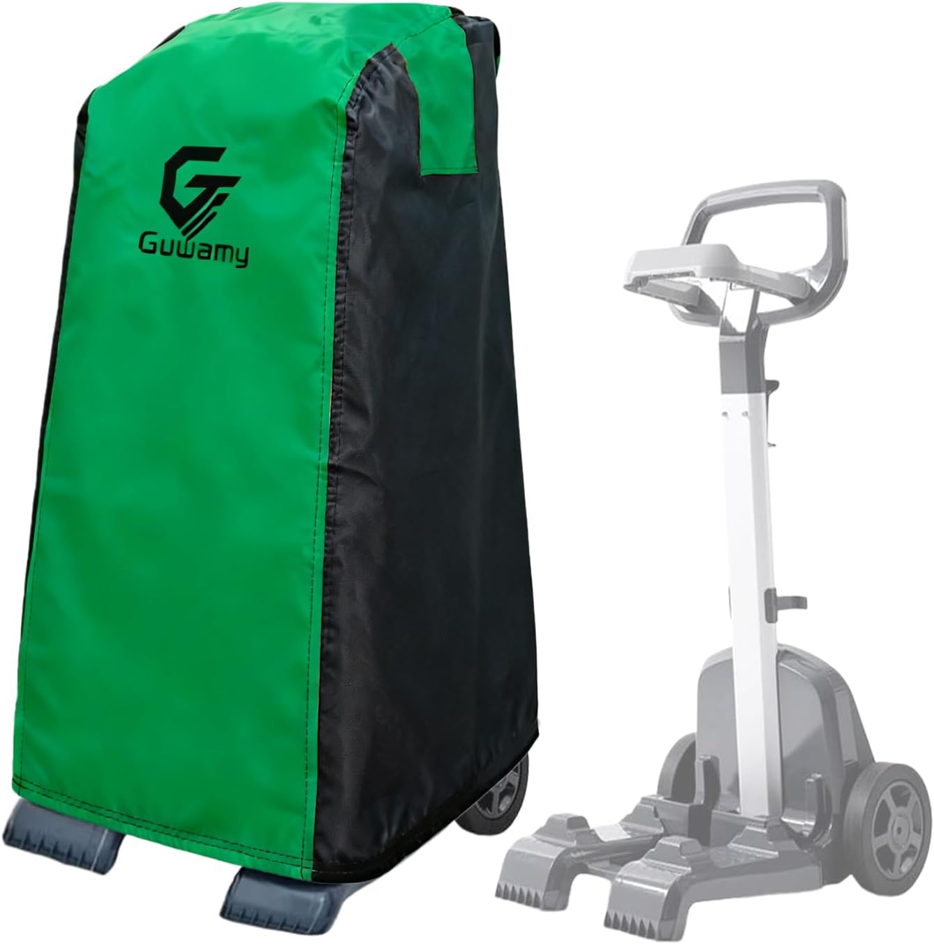 Classic Pool Cleaner Caddy Cover – UV & Weather Resistant with Grab Handle, Fits Most Robotic Pool Cleaners | Green