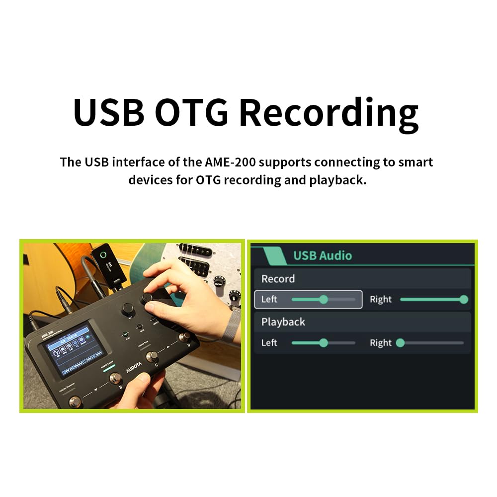 VEDO Audota AME-200 Pro Modelador de Amplificador e Pedal Multi