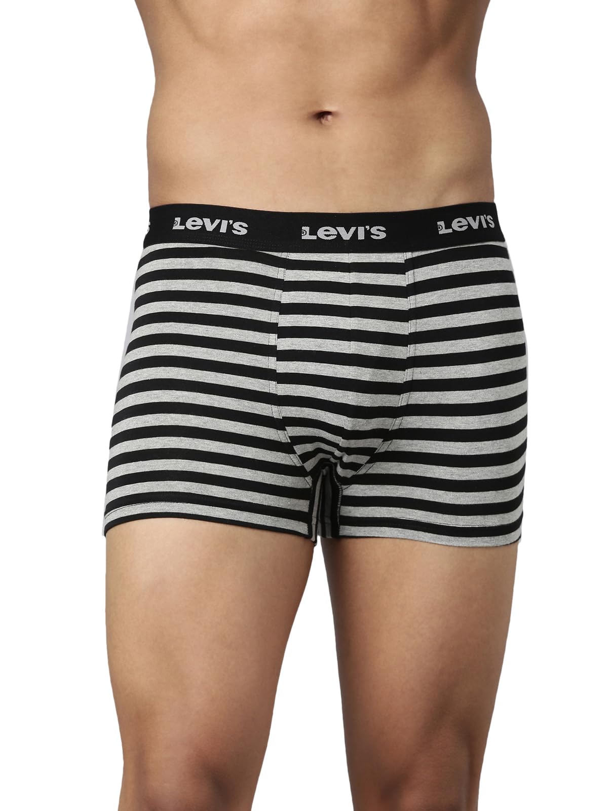 levi's 006 Classic Trunk for Men | Cotton Stretch Fabric | Striped Men's Underwear | Anti-Roll Waistband | Mid-Length Fit | Extra Supportive Gusset | No Ride-Up Leg | Durable | Tagless | Pack of 1-picture-32