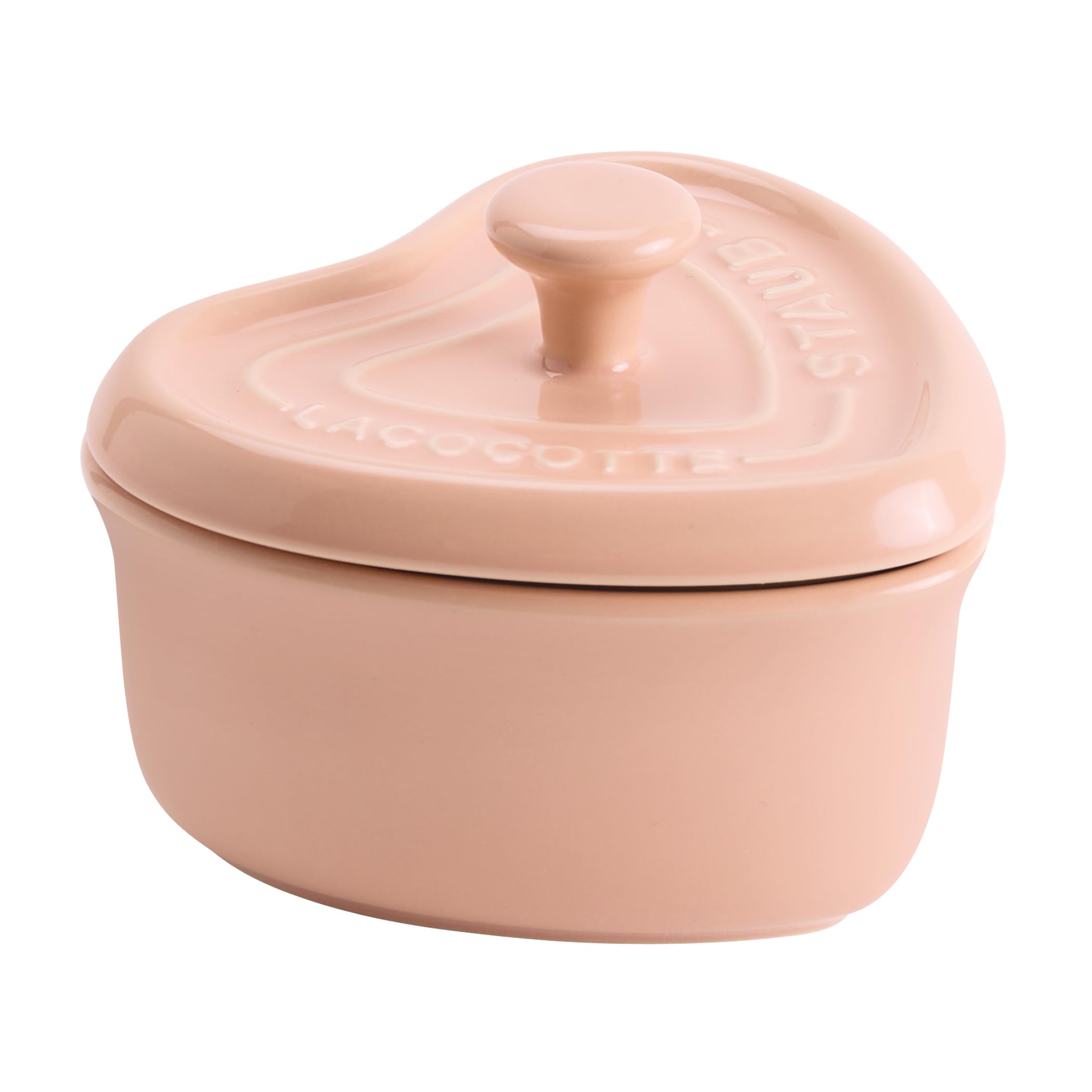 Amazon.com: Staub Ceramic 3-pc Mini Heart Cocotte Set - Cherry