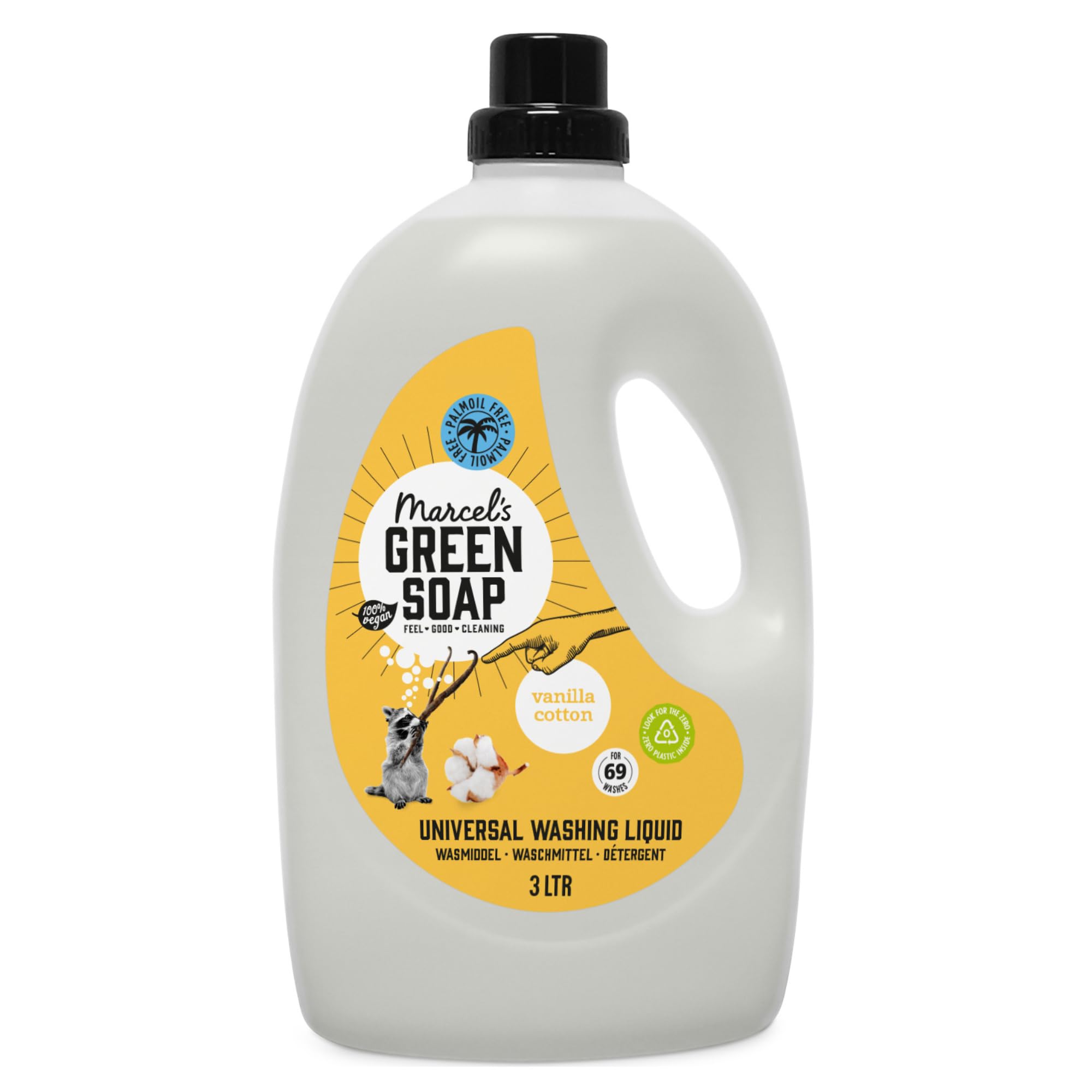 Marcel's Green Soap Laundry Liquid Cotton & Vanilla 3L