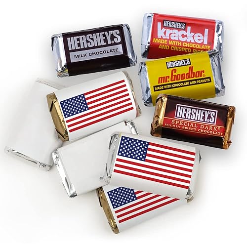 Miniatura 3 de 131 piezas de mezcla de chocolate rojo, blanco y azul (1.65 libras) - por Just Candy