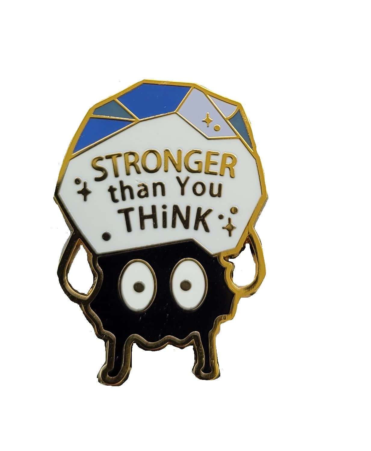 Stronger Than You Think Soot Sprite Enamel Pin Lapel Pins Brooch Hat - 