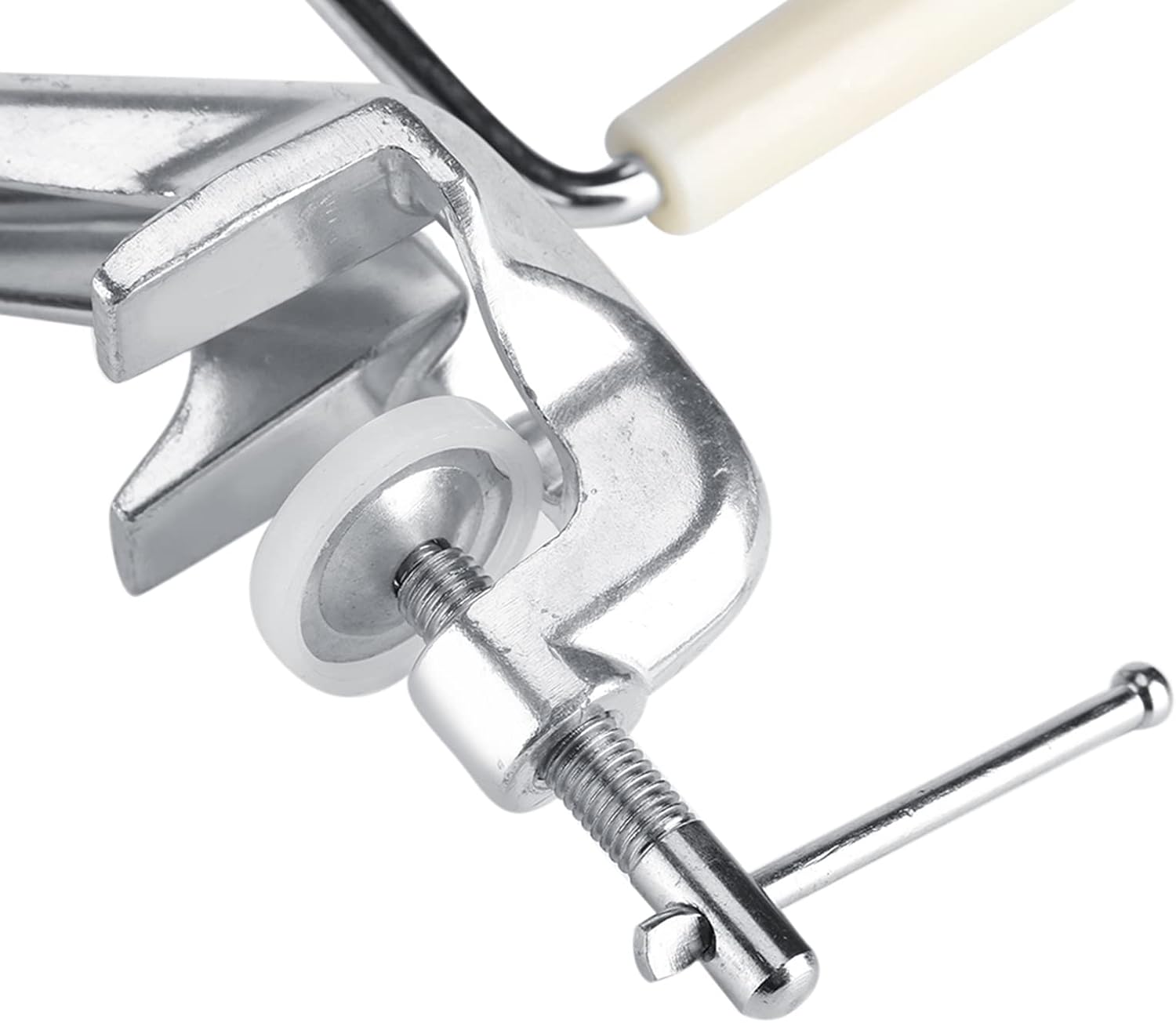 Pasta Maker, HandOperated Manual Press Made of Premium Aluminium Alloy Easy to Pasta Machine, Noodle Maker with Adjustable Clamp for Kitchen Restaurant