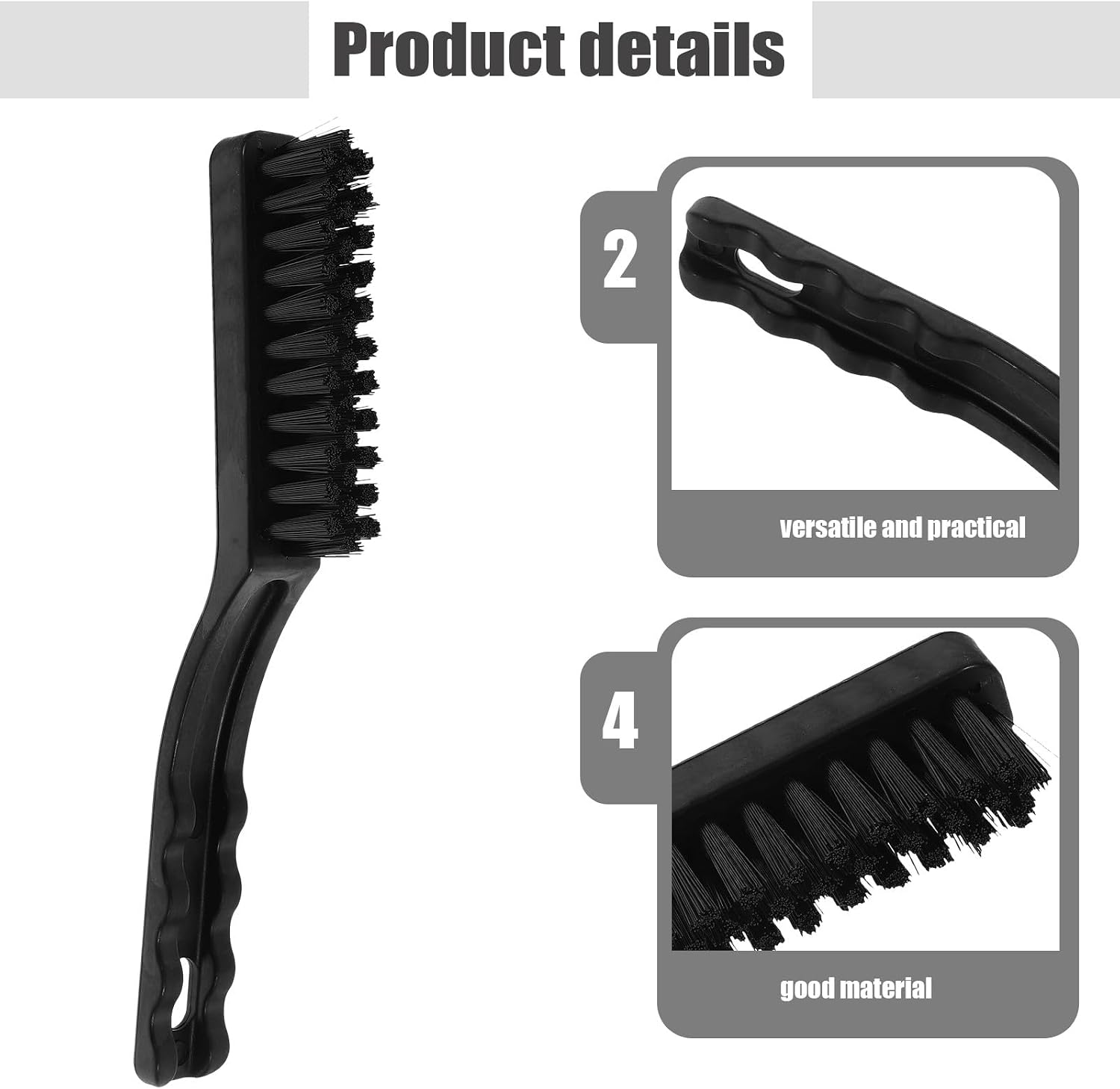 10pcs Anti-Static Cleaning Brush Kit for Keyboard and PCB Circuit Boards, Multi-Purpose Electronics Cleaning Brushes with Flat Handle for Laptop and Computer Maintenance