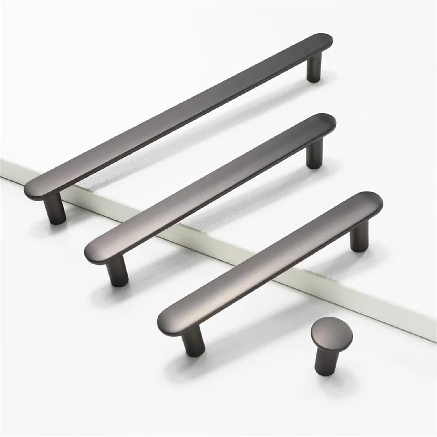 Cupboard Dressers Cabinet Door Handles Closet Drawer Kitchen Furniture Hardware 1Pcs(Gray-C128mm)