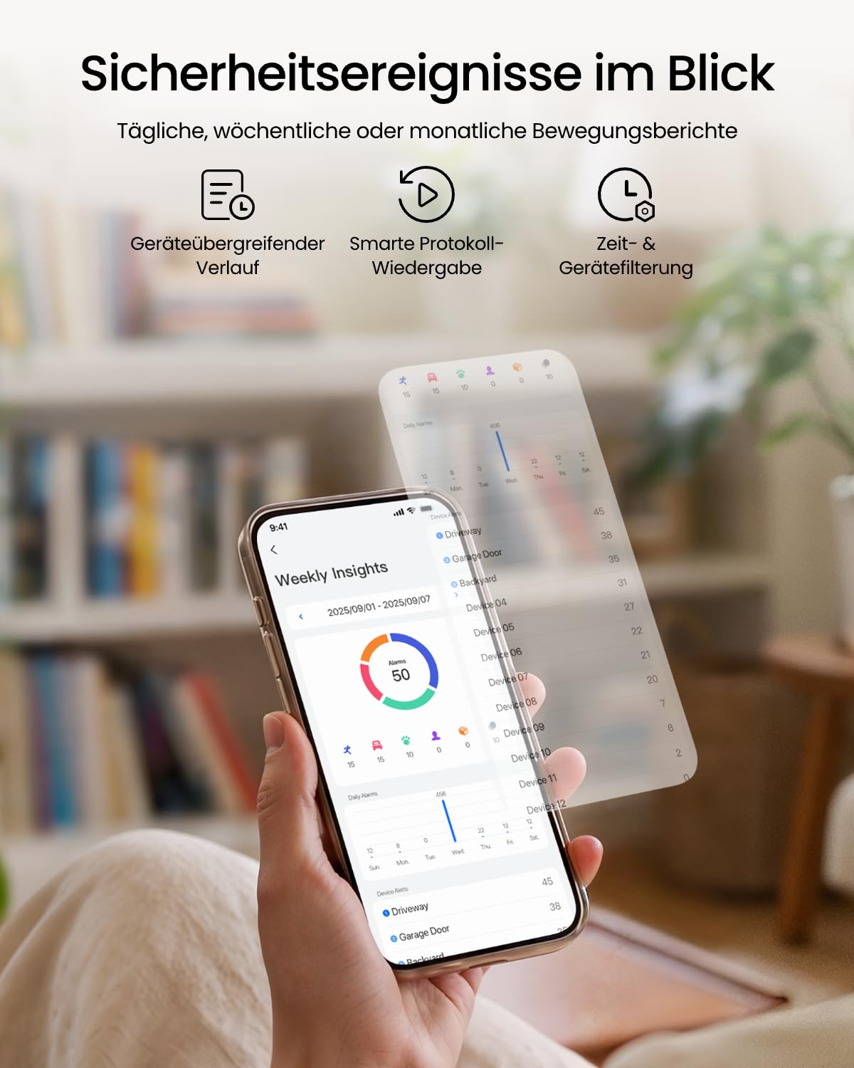 Reolink Lokalspeicher für Überwachungskamera, Bis zu 16TB HDD (Nicht inkl.) | 16MP Live-Ansicht, 2,4/5GHz Wi-Fi 6, Verschlüsselter & Erweiterbar Lokalspeicher, Ohne Abo-Gebühr, Smart Home-Kompatibilität