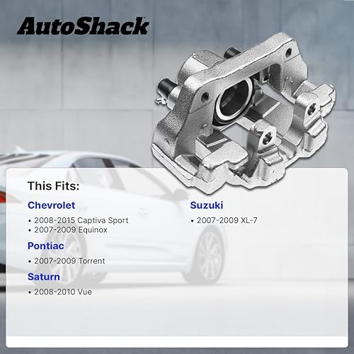 Miniatura 2 de AutoShack Pinza de freno delantera derecha con soporte de repuesto para Pontiac Torrent Suzuki XL-7 Chevrolet Captiva Sport 2007-2009 Equinox