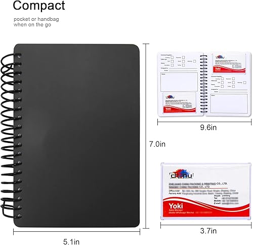 Vista 5 de Business Card Organizer Business Card Holder Book, Portable Credit Card Organizer, Managing All Card Holder Notebook, Card Holder Manage and Remind