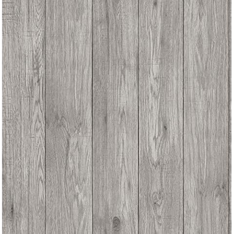 Urban Walls UW24767 Lumber Wood Sidewall, Light Grey Cover