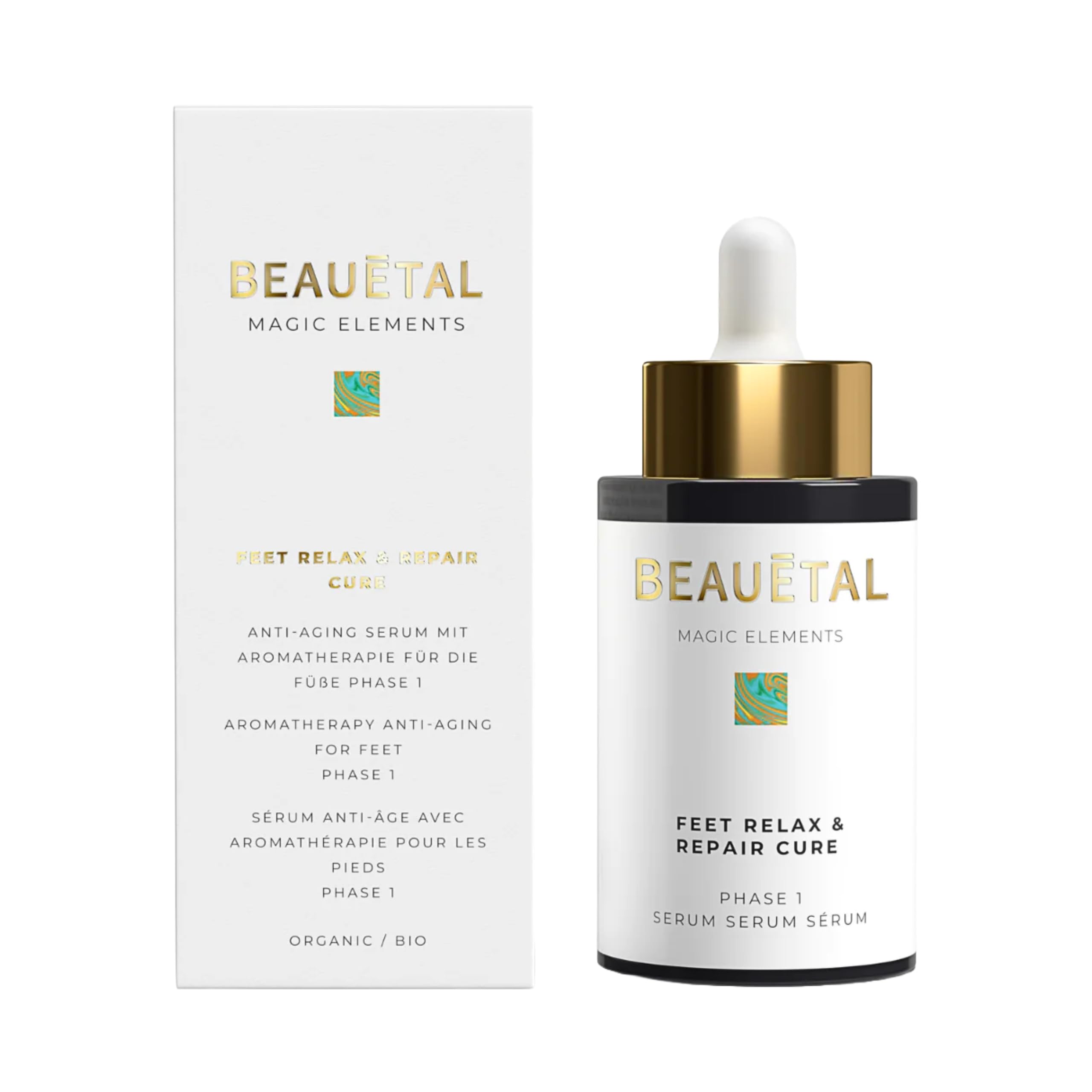 Soin anti-âge pour les pieds Phase 1 - Sérum à l'huile bio et végétalien - 50 ml