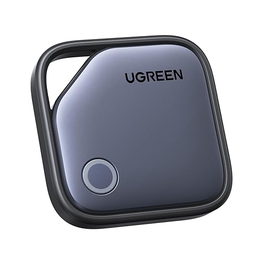 UGREEN Tag Rastreador GPS Compatível com Apple Find My (Apenas iOS) com Alarme Localizador Sonoro Air Bateria Substituível, Localiza Crianças e Pets, GPS para Veicular Chaves Mala Mochila