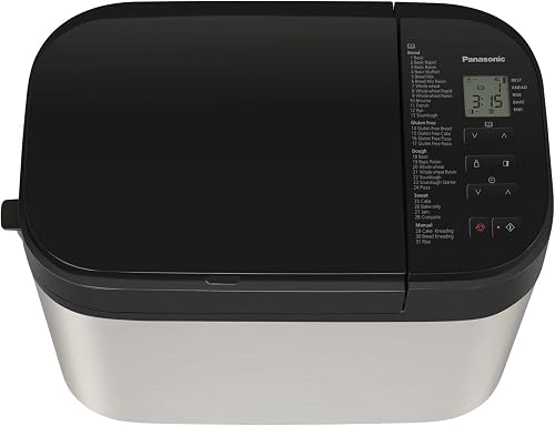 Panasonic SD-YR2550SXE | Bread Machine, 31 Programmes, Yeast & Dried Fruit Dispenser, Jam & Compote Mode, Temperature Sensor, 550W, 1 kg, Black and Grey – French Version - 4