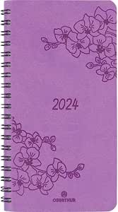 Agenda Semainier Carré OBERTHUR 2026 – Format 16x16 Cm, Wire-O – Janvier à Décembre, Bilingue Français/anglais - 8