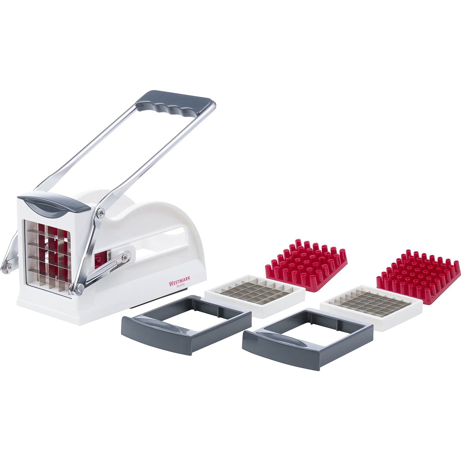 Set Affetta-patate Westmark Con Pelapatate - 3 Inserti Per Patatine E Verdure, Base A Ventosa - Foto 2