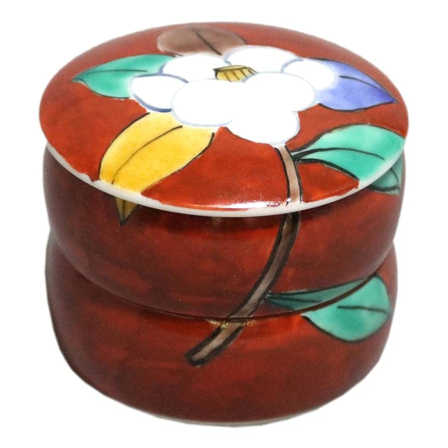 赤絵小重箱 重箱用仕切り十字 4分割 赤 重箱6.5寸（内径18.5cm）対応 1組