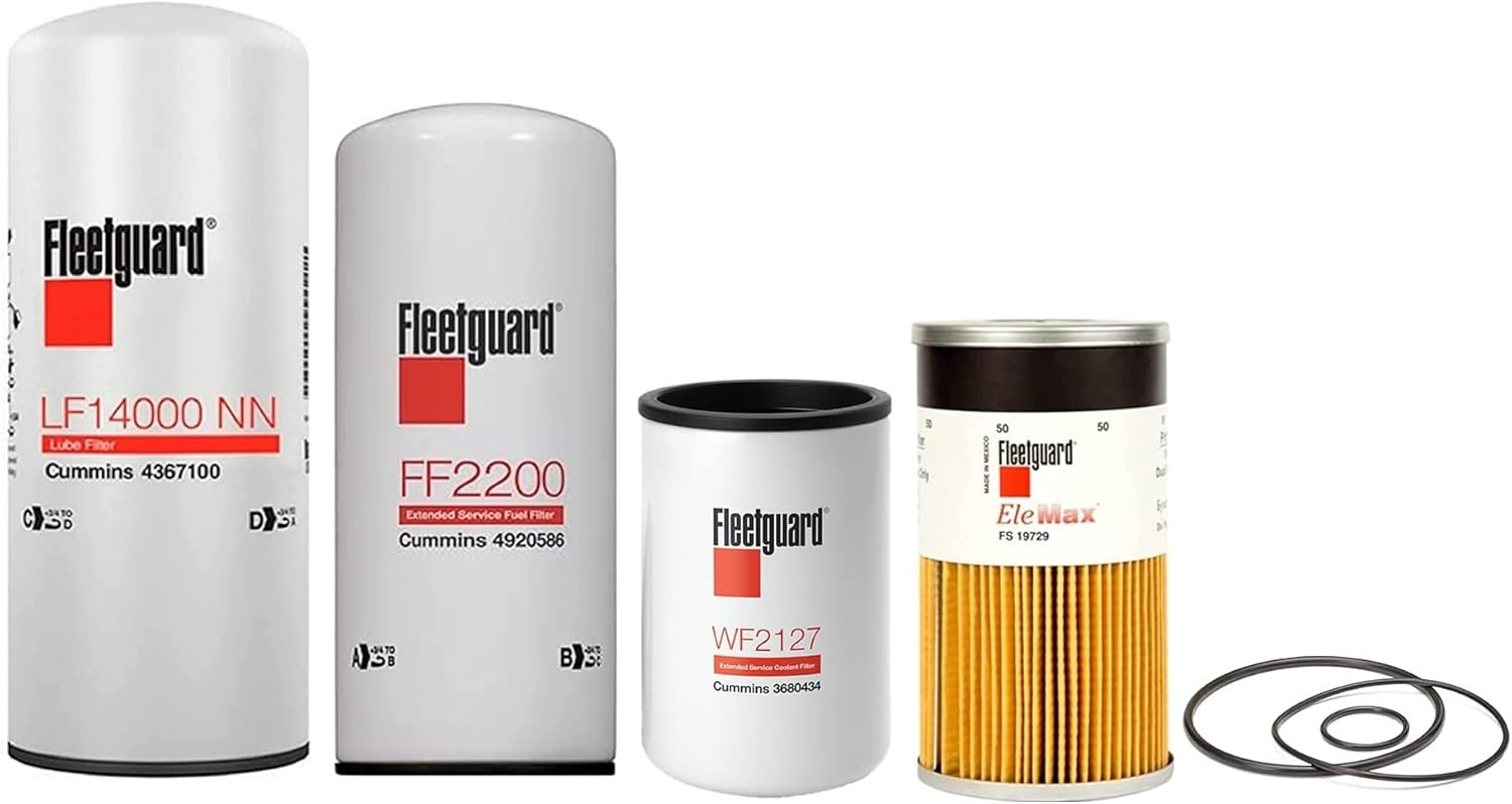 LF14000NN - FF2200 - WF2127 - FS19729 Fleetguard Filters Kit For Cummins