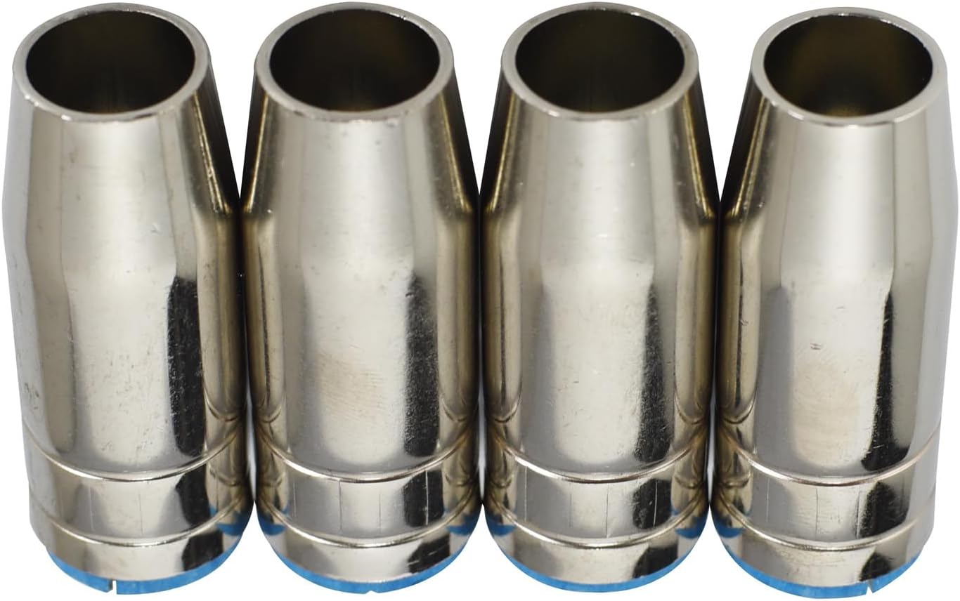 RIVERWELD 25AK MIG Conical Gas Nozzles 145.0076 Made of Copper 4pcs | Wall Thickness .045" 1.2mm for BINZEL MB25 MAG Welding Torch