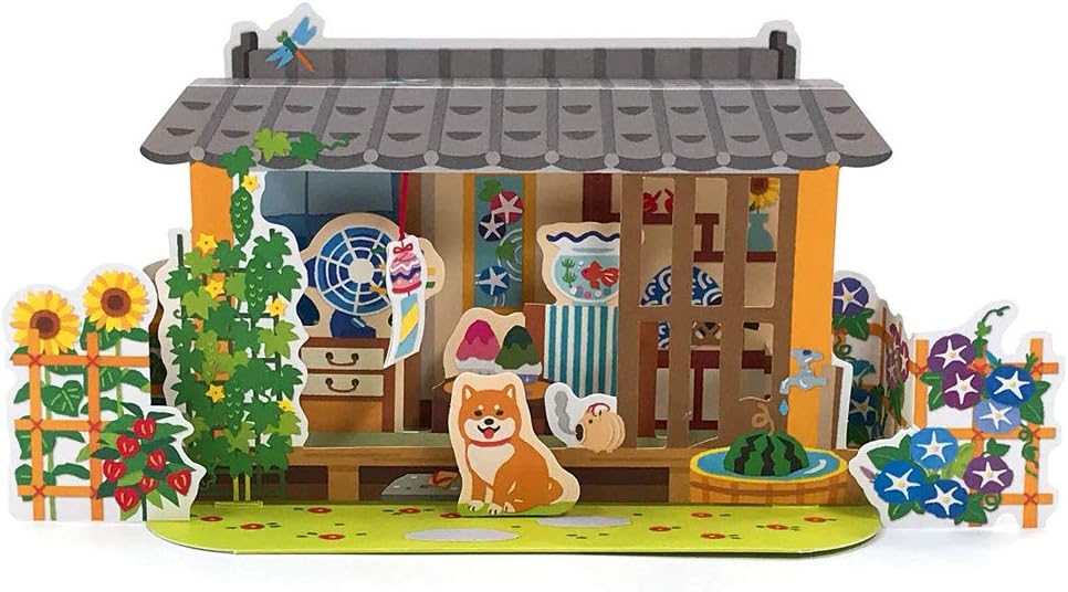 Hallmark 801779 3D Summer Card Get-Well in the Heat House Greeting Card