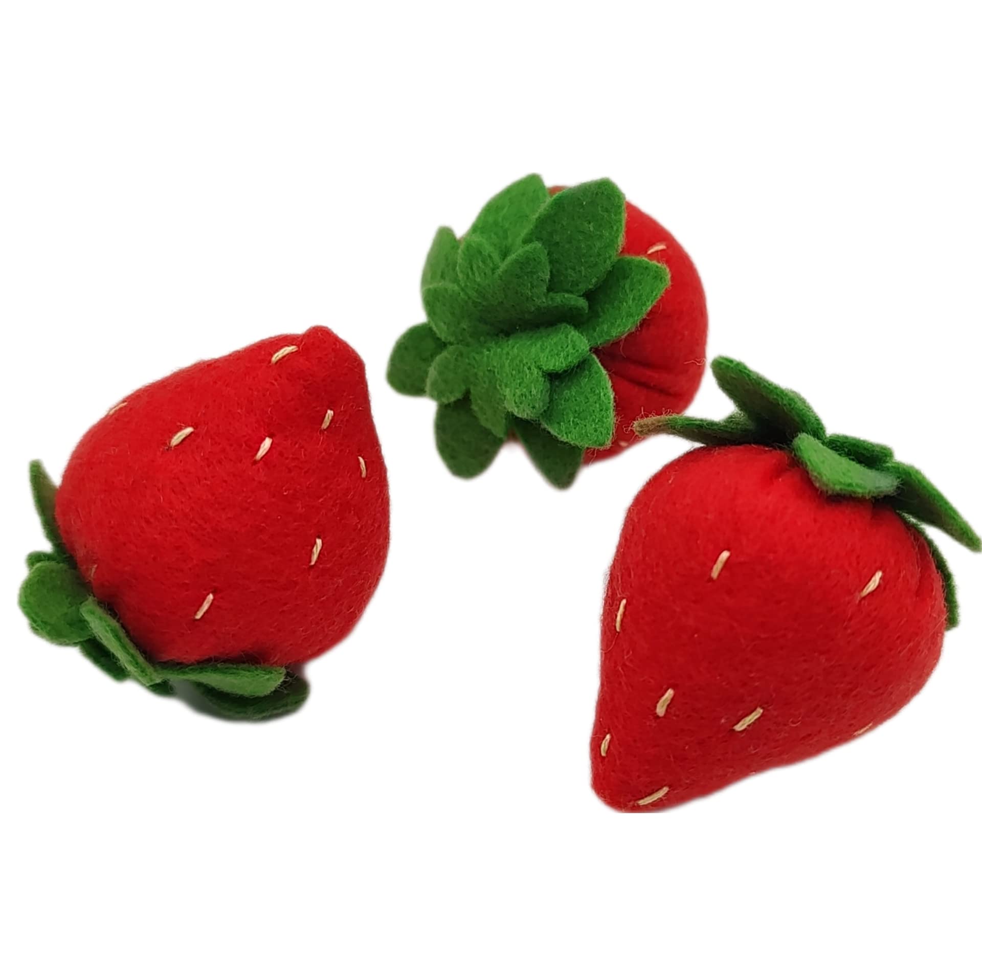 Amazon.com: MiniWorldFood Strawberry Felt Play Food, Plush Berries