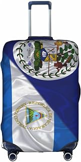 Belize Belizean And Nicaragua Nicaraguans Triangle Flag Travel Luggage Cover Washable Suitcase Case Suitcase Protector Fit Luggage Cover X-Large