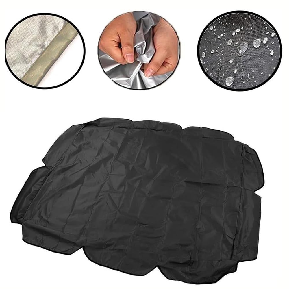 Auvent De Rechange pour Balancelle De Jardin 2 Ou 3 Places Toit De Remplacement De L'Auvent De Balançoire, Canopée pour Balancelles Extérieure(Brown,98x73x8in-249x185x18cm)