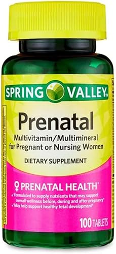 Miniatura 2 de 4 TOP CARE Multivitamínicomultimineral prenatal para mujeres embarazadas y lactantes suplementos dietéticos comprimidos, 100 unidades