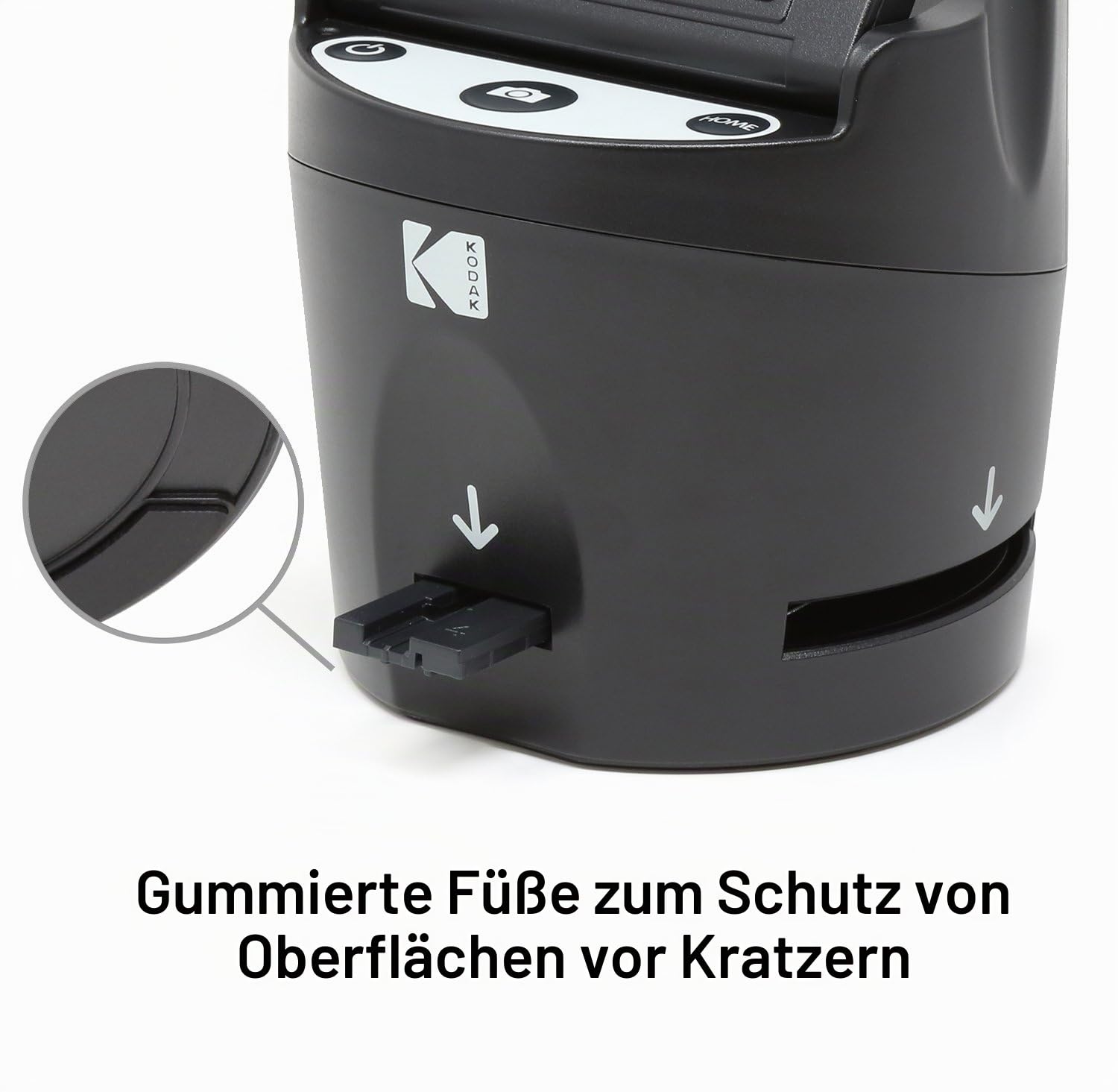 KODAK Digital Film Scanner 35mm 126 110 Super 8 8mm JPEG 3,5-Zoll LC-Display EasyLoad RODFS35 Schwarz