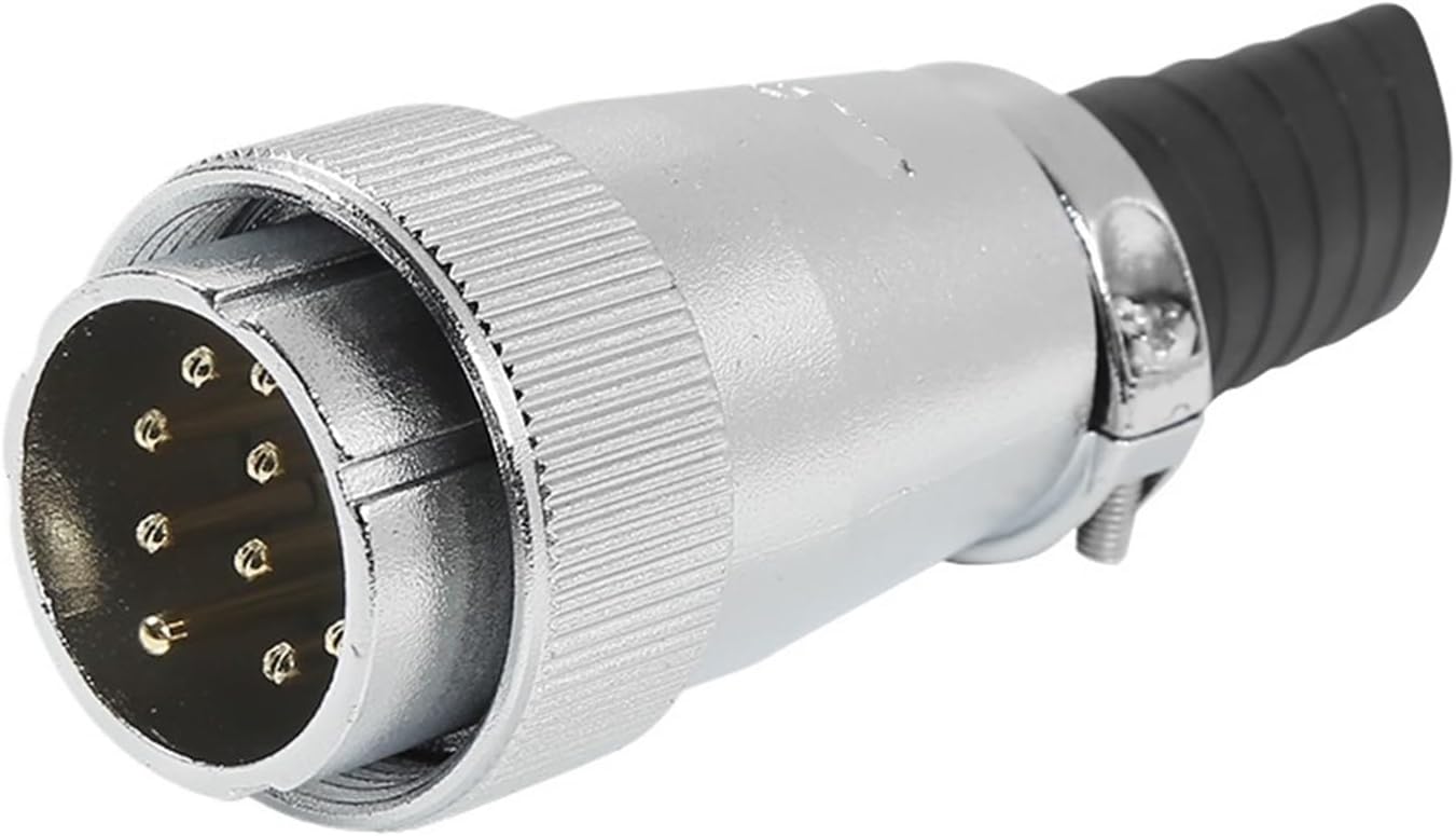 WS32 Aviation Plug 4-6-8-10 core 11-12-13-14-19 pin Male Docking Connector(WS32 10 core Male Connector)