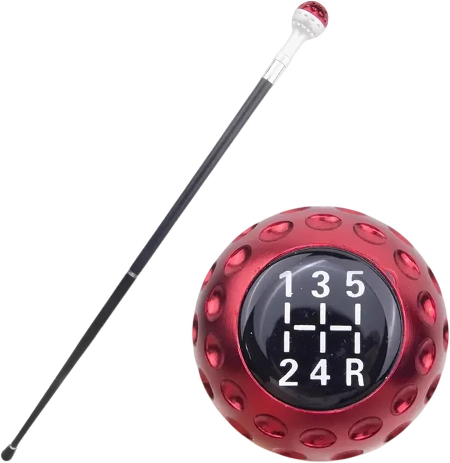 Gear Shift Knob Walking Cane, Unique Mobility Aid for Seniors, Sturdy Aluminum Stick with Anti-Slip Tip, Ideal for Auto Enthusiasts and Daily Use