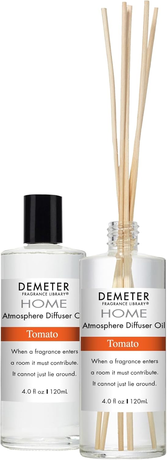 Demeter Tomato Diffuser Oil, Reeds Included, Reed Diffuser Oil Refill, 4 Oz