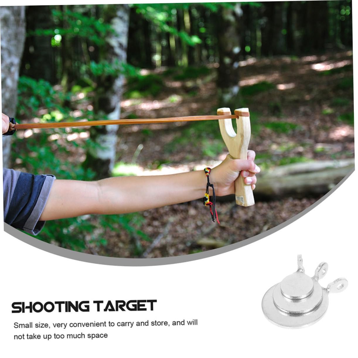 BESPORTBLE Convenient Steel Targets 24pcs Small Training Targets Manganese Steel Easy to Carry