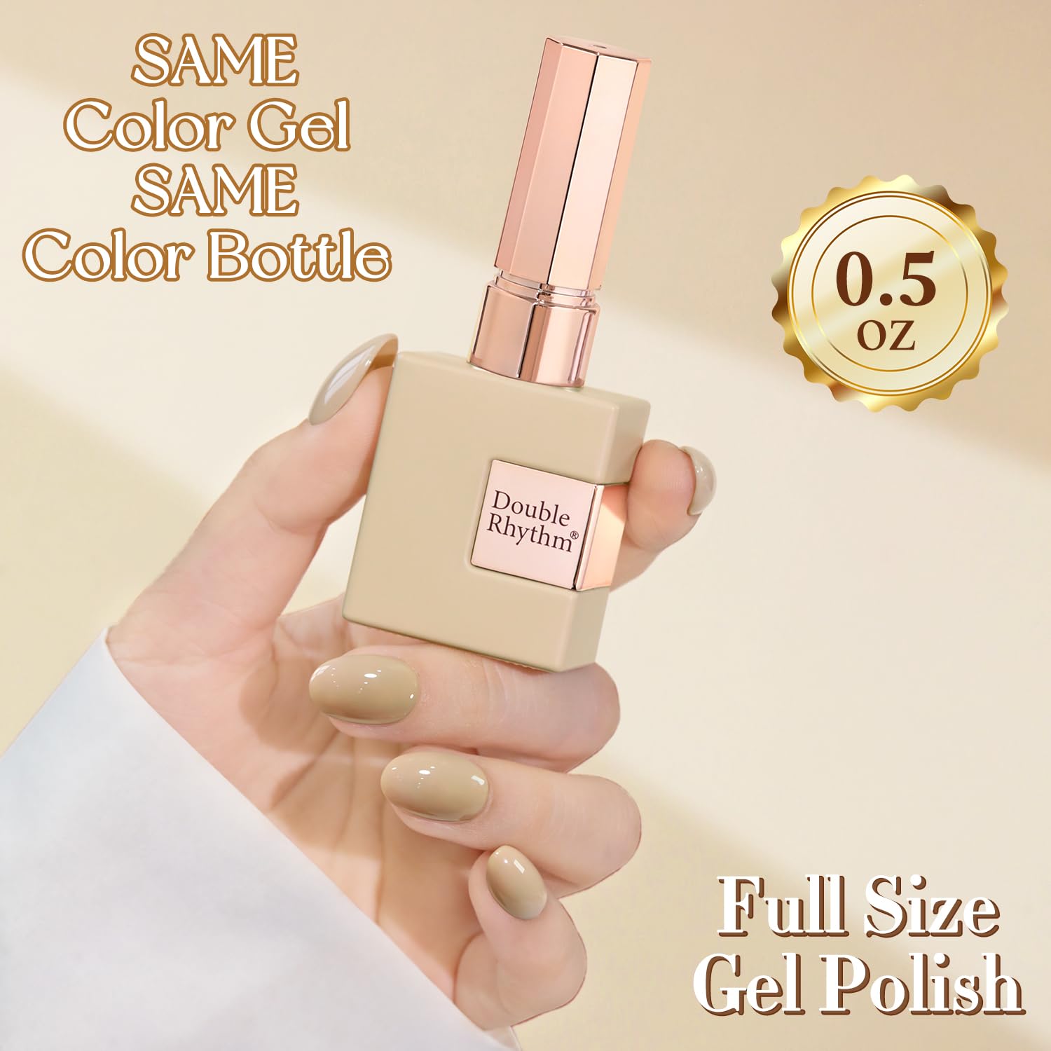 Amazon.com: Double Rhythm 0.5 Oz Gel Nail Polish Neutral Natural