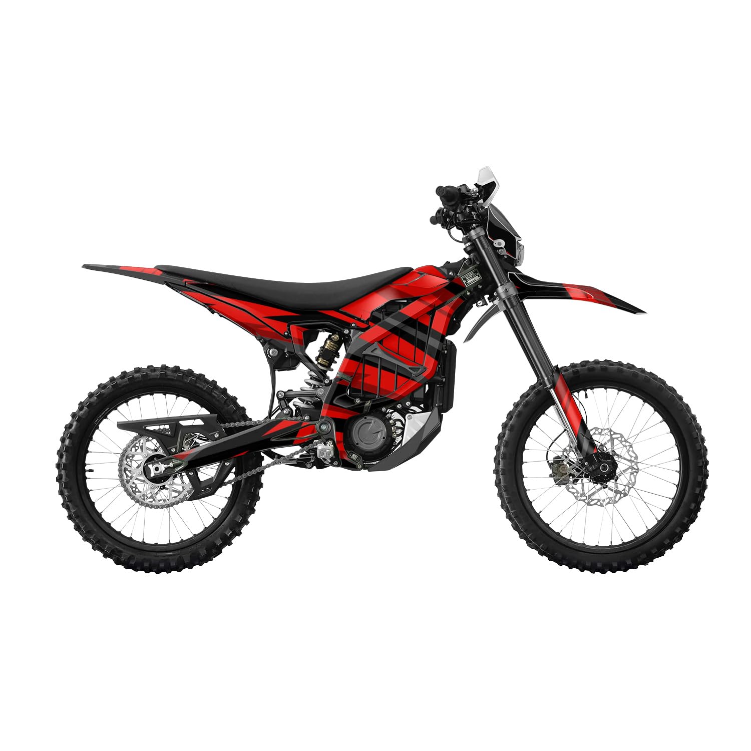 Surron Ultra Bee Graphics Kit Wrap - Tribe Arc Red - Sur-Ron Skin - Premium 3M Vinyl Protective Wrap Decal Cover - Easy to Apply | Crafted in The USA by MightySkins
